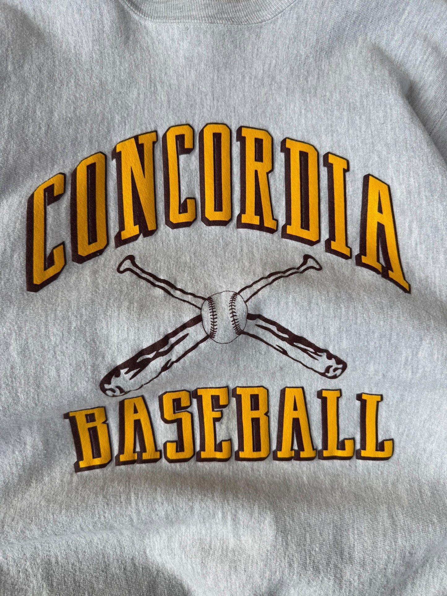 VINTAGE CHAMPION CONCORDIA BASEBALL CREWNECK (XL)