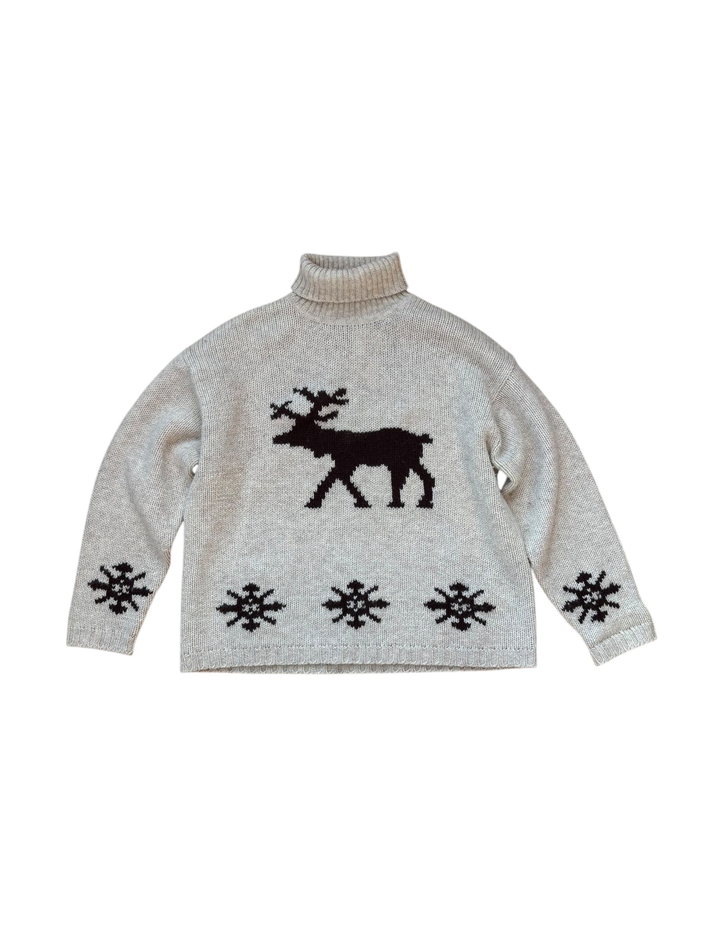 VINTAGE WOOL MOOSE TURTLENECK (XL)