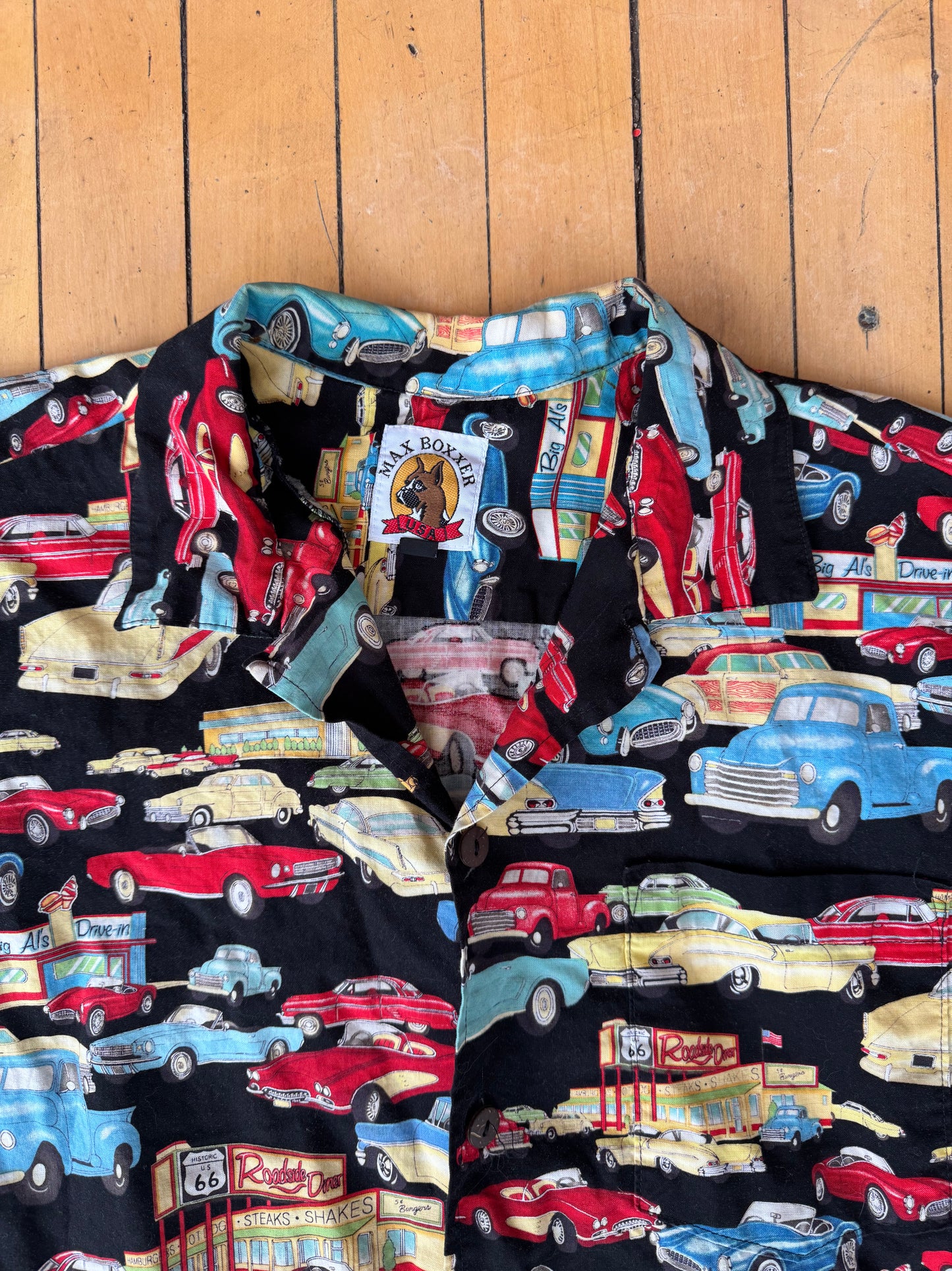 MAX BOXXER USA DRIVE-IN BUTTON UP (L)