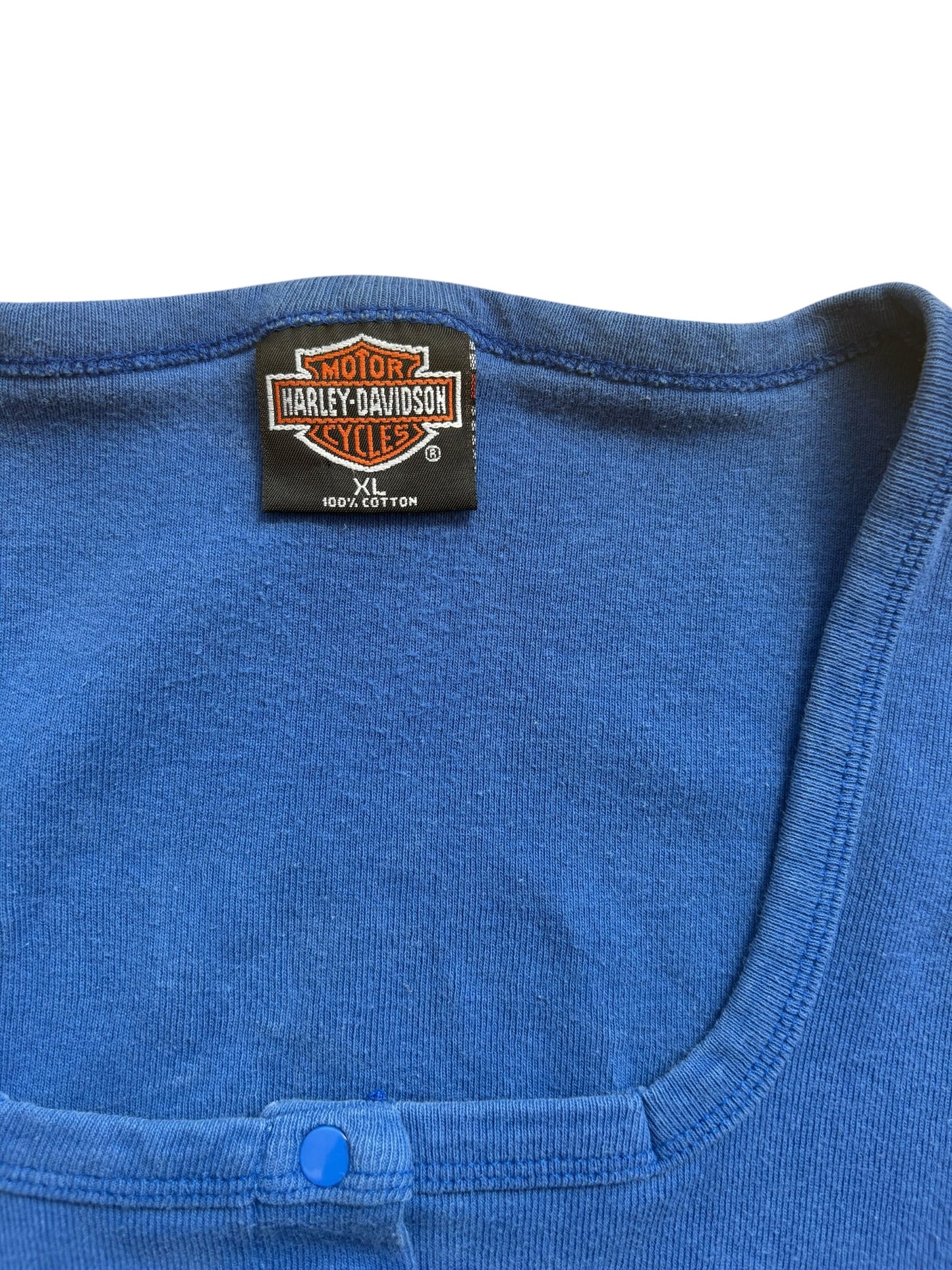 1999 VINTAGE 50TH ANNIVERSARY STURGIS ROYAL BLUE SNAP TOP (XL)