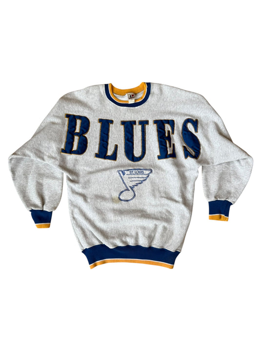 VINTAGE BLUES SPELLOUT CREW (M/L)