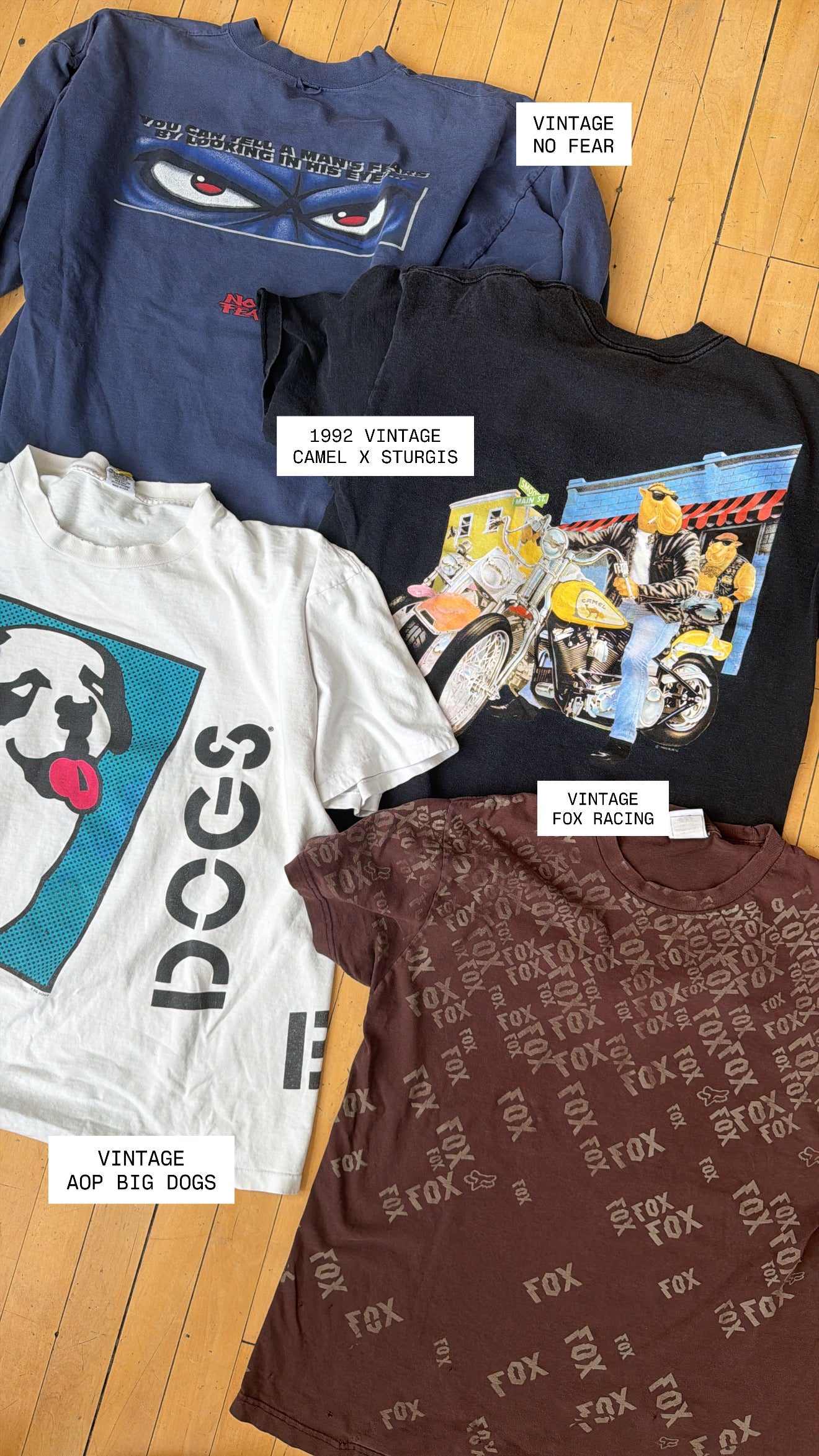 VINTAGE BIG DOGS AOP TEE (XXL)