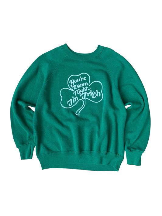 VINTAGE IRISH DAMN RIGHT CREW (XL)