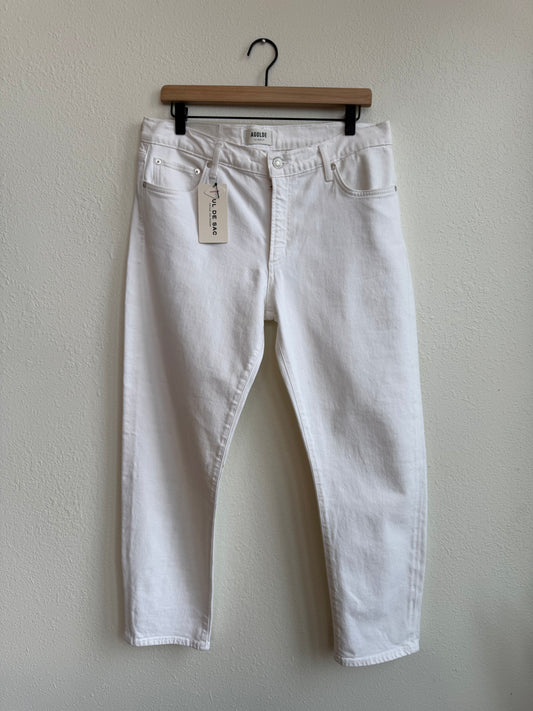 NWT AGOLDE TONI MID RISE STRAIGHT JEANS (32) - MSRP $158