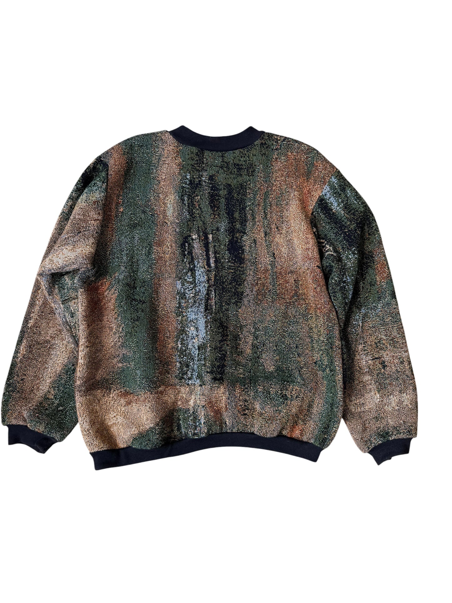 VINTAGE WOVEN LAB PUPPY CREWNECK (OS)