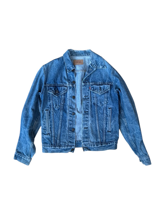 VINTAGE LEVI'S DENIM TRUCKER JACKET 71506-0217 (40L)