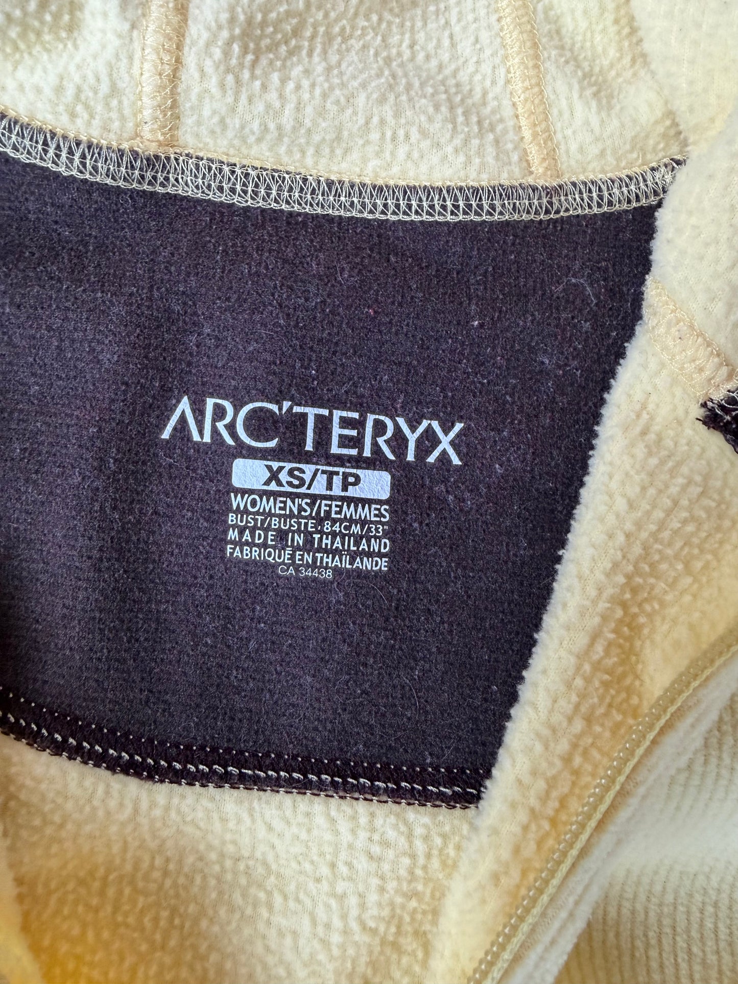 ARC'TERYX YELLOW POLARTEC FLEECE (XS)