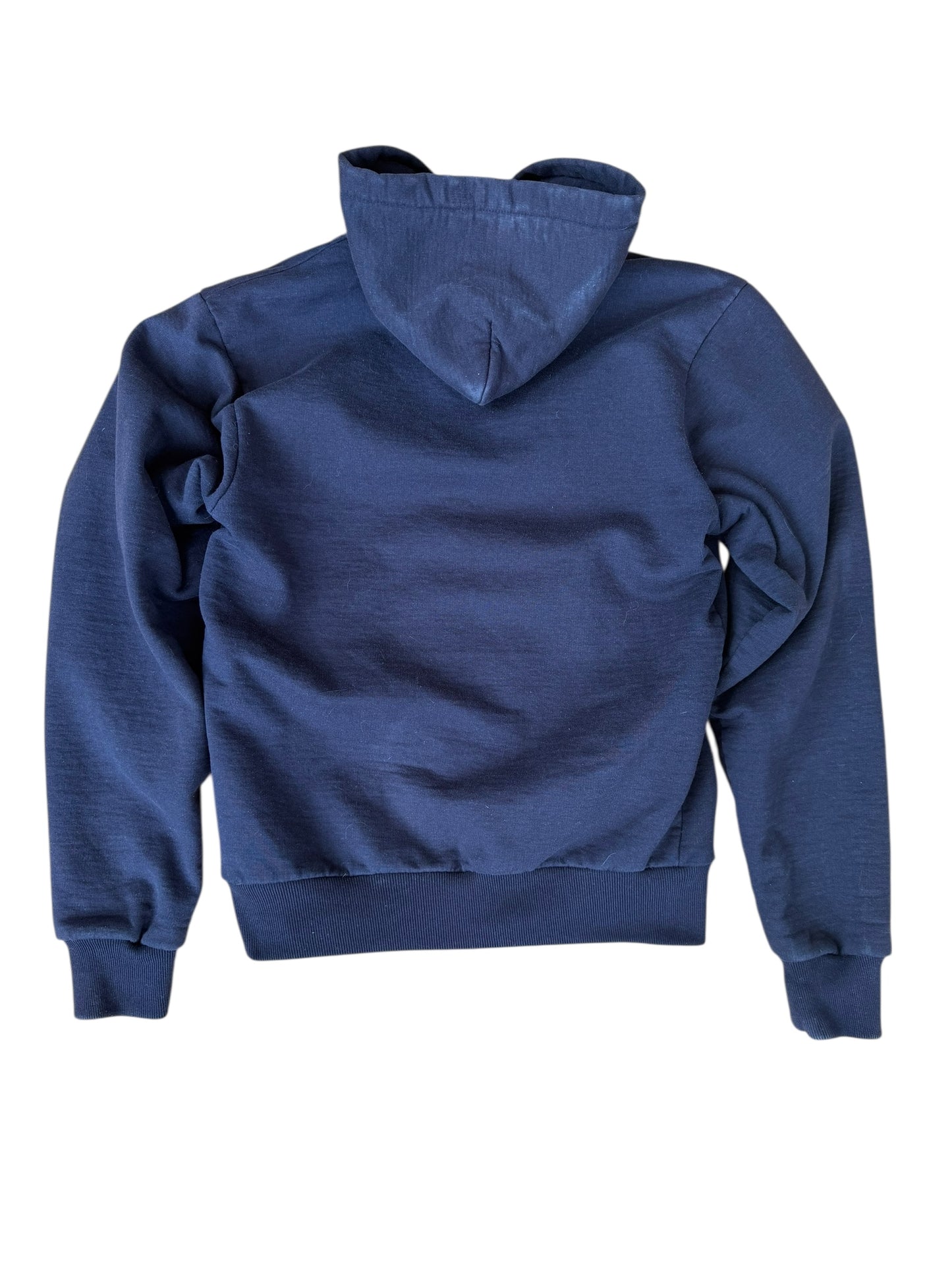 VINTAGE CARHARTT SPELL OUT HOODIE BLUE (XL/XXL)