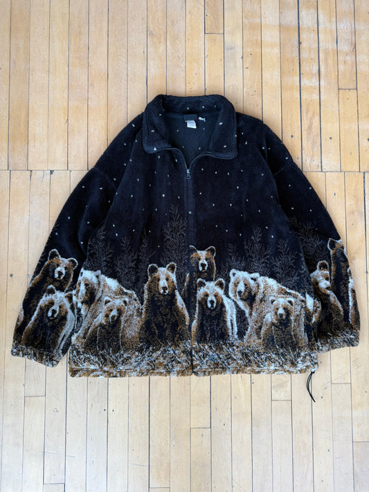 VINTAGE MADE IN USA AOP BEARS FLEECE (XXL)