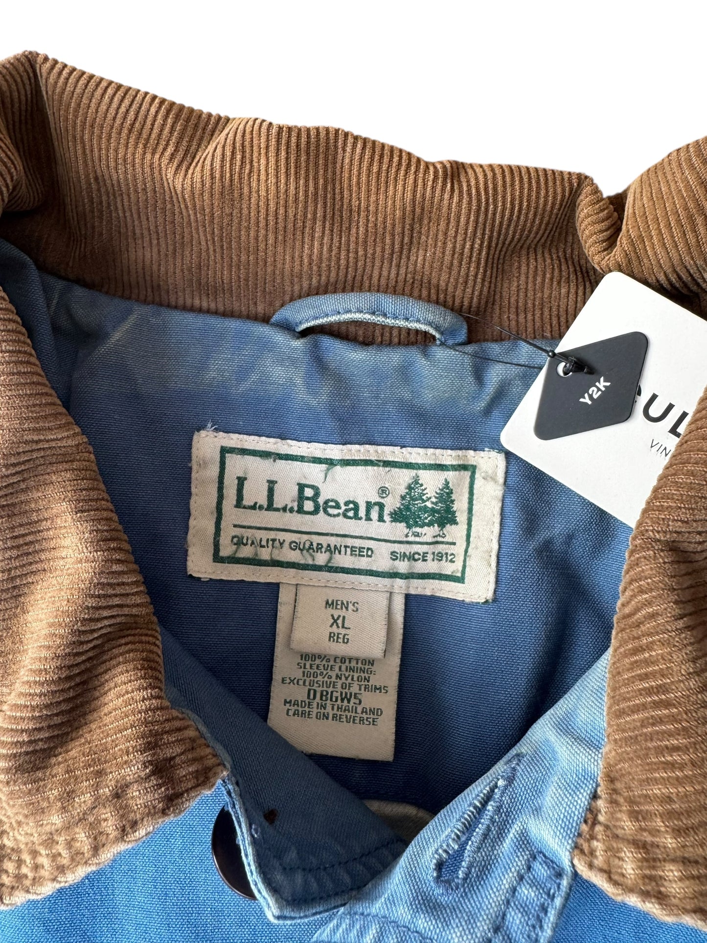 Y2K VINTAGE BLUE CHORE COAT (XL)