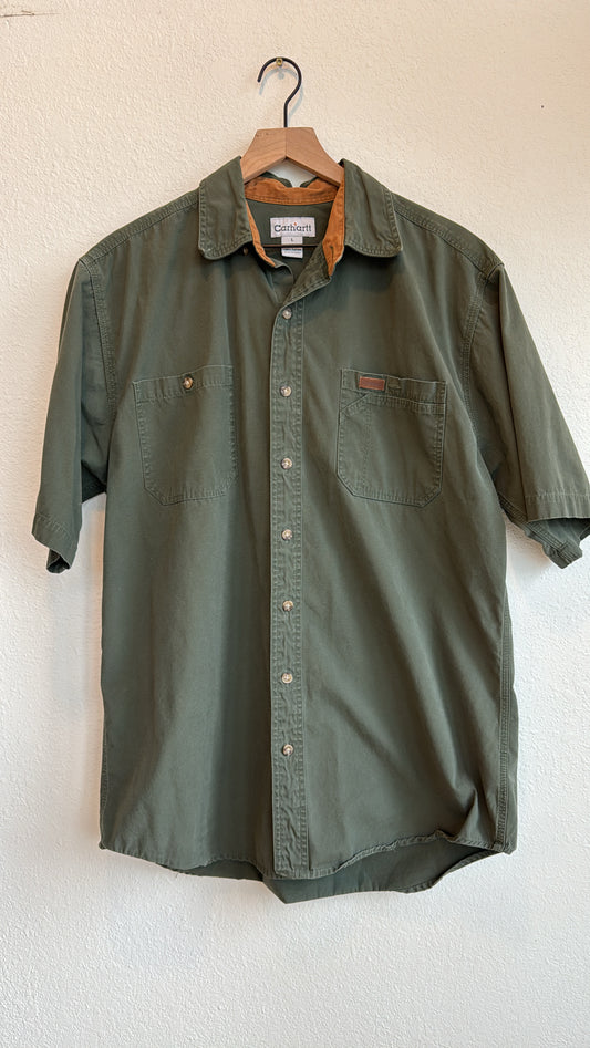 CARHARTT COTTON SHORT SLEEVE BUTTON (L)