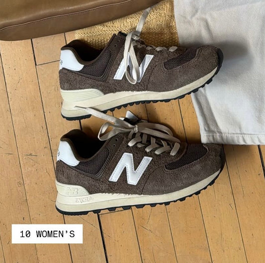 NEW BALANCE 974 MOCHA (8.5M/10W) - MSRP $99.99