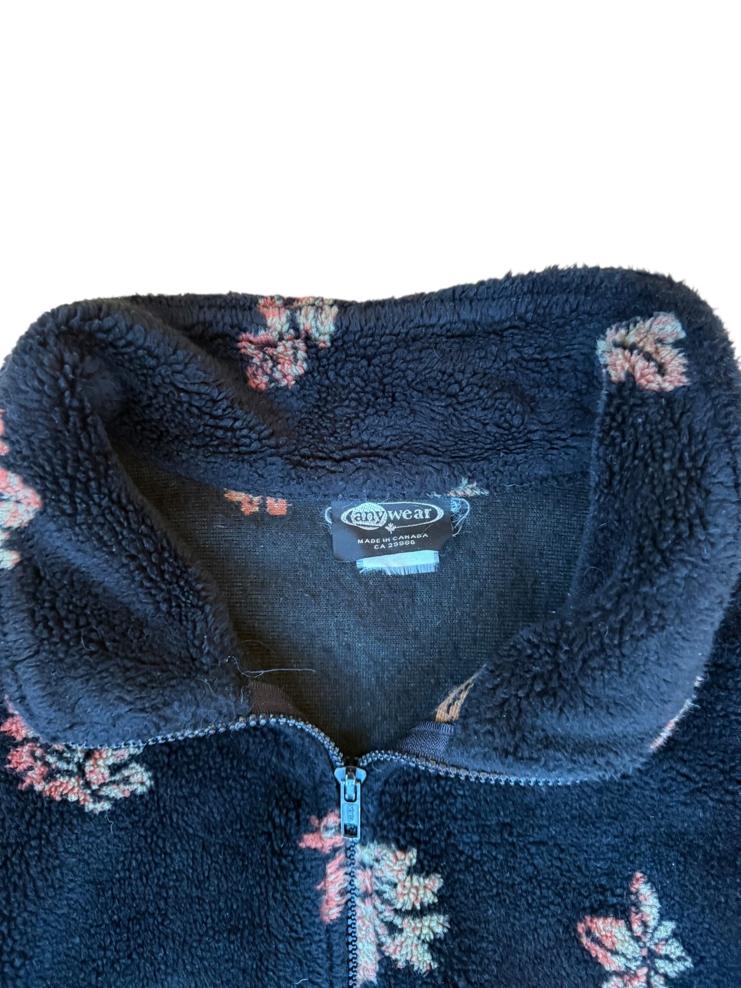 VINTAGE FALL LEAVES FLEECE FULL ZIP (XL/XXL)