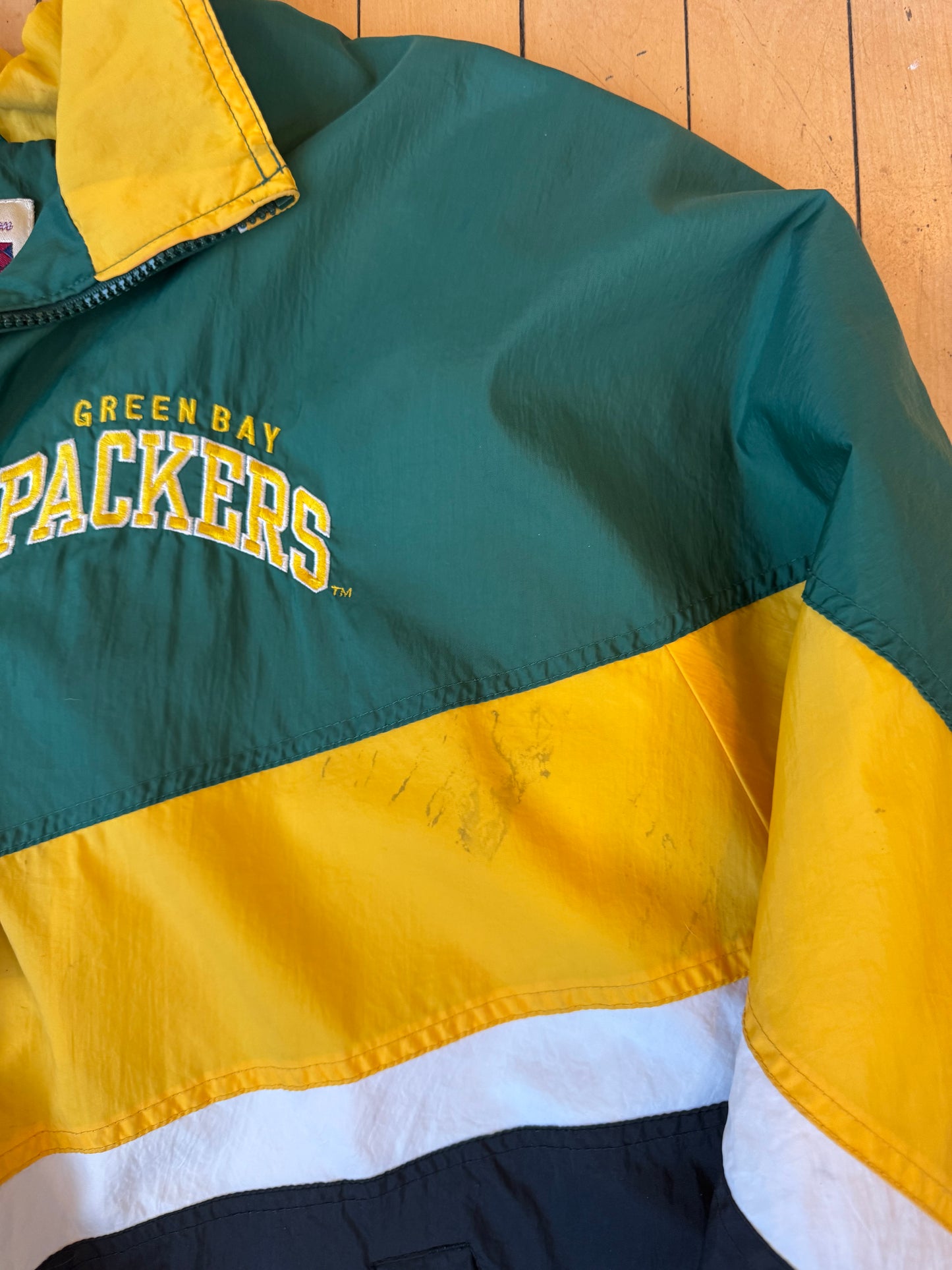 VINTAGE STARTER GB PACKERS WINDBREAKER (XL)