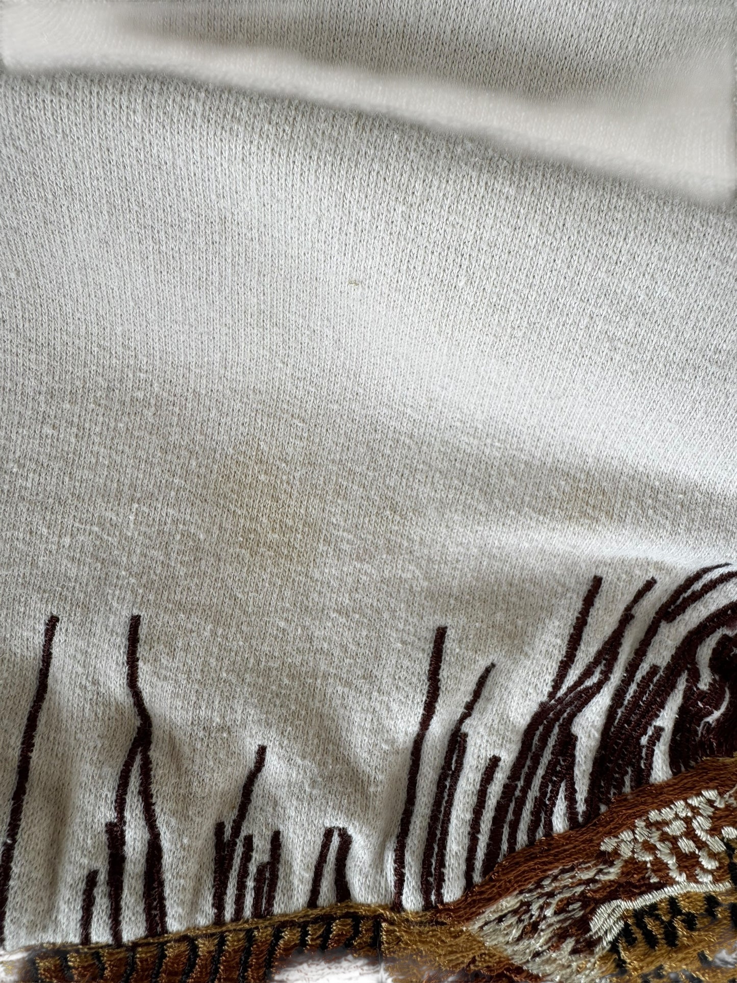 VINTAGE PHEASENT EMBROIDERED CREW (L)