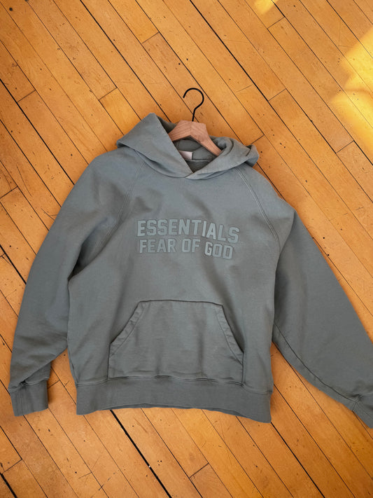 ESSENTIALS FEAR OF GOD HOODIE (S) -- BLEACH STAIN ON POCKET