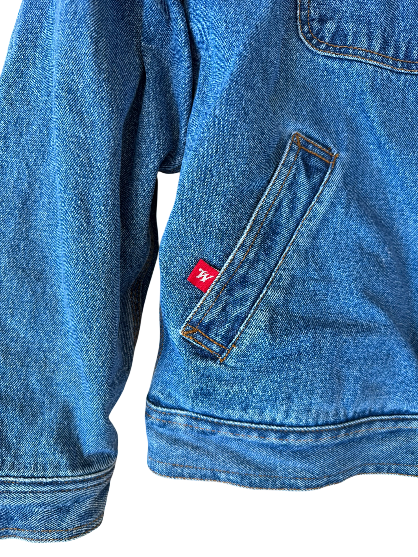 VINTAGE WINCHESTER WOOL LINED DENIM JACKET (L)