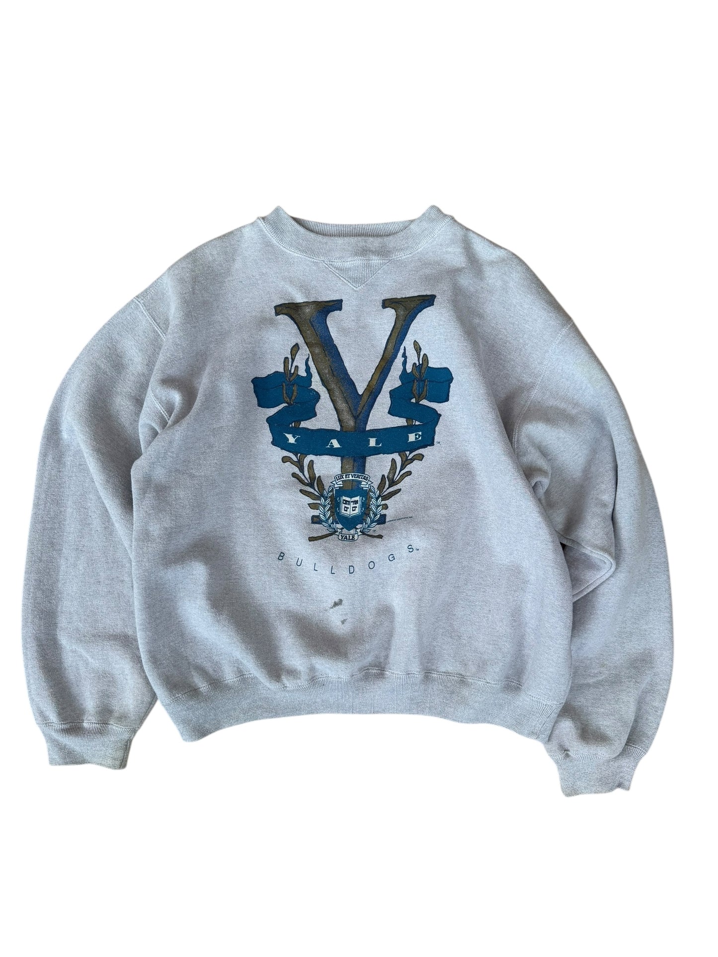 VINTAGE YALE BULLDOGS BIG Y CREW (L/XL)