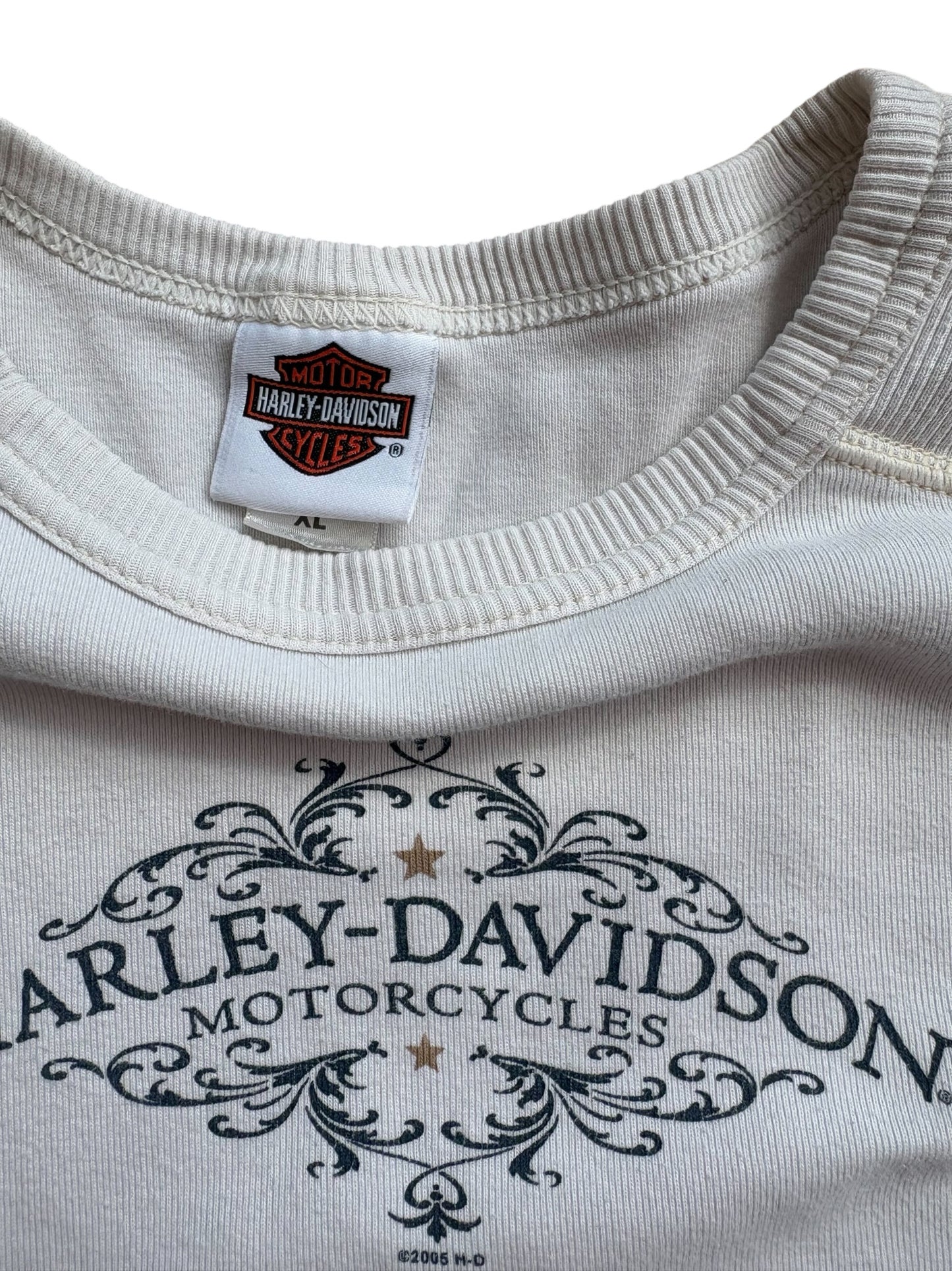 2005 Y2K VINTAGE HARLEY DAVIDSON RIBBED LS (XL)