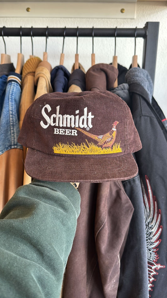 VINTAGE SCHMIDT BEER CORDUROY CAP