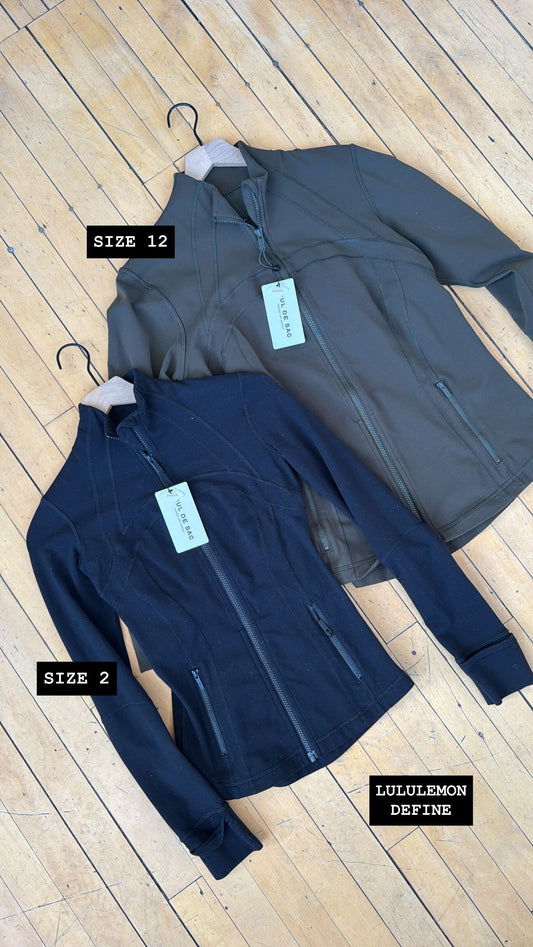 LULULEMON DEFINE JACKET BLACK (2) - MSRP $128