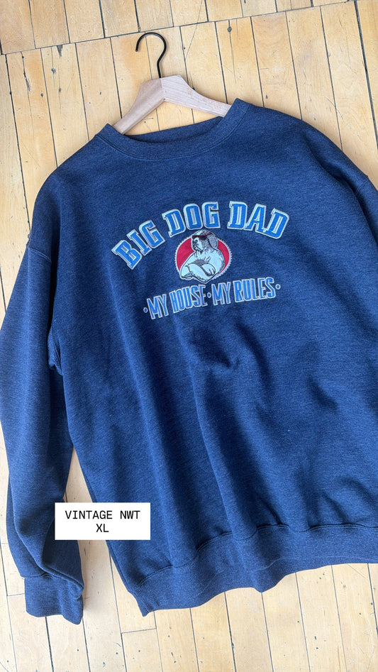NWT VINTAGE BIG DOG DAD CREW (XL)