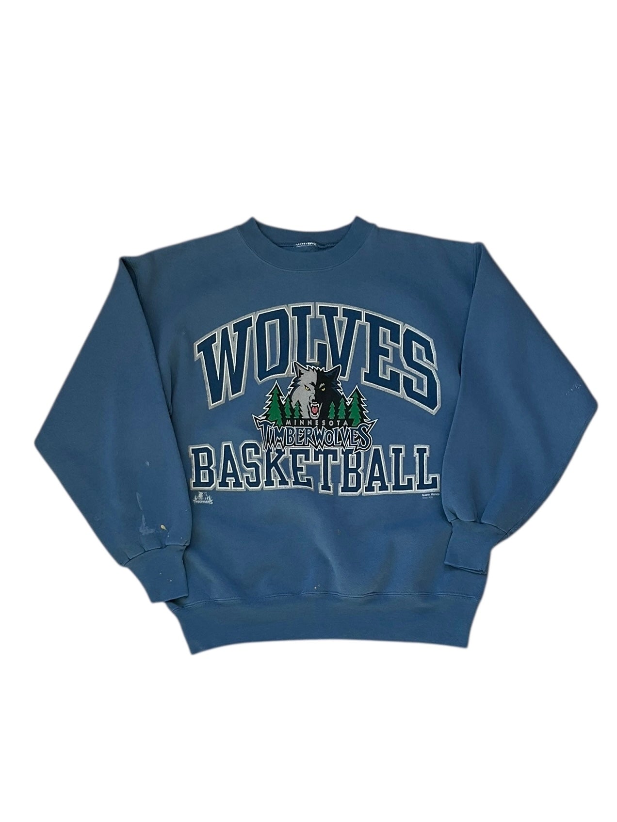 VINTAGE TIMBERWOLVES LIGHT BLUE CREW (S/M)