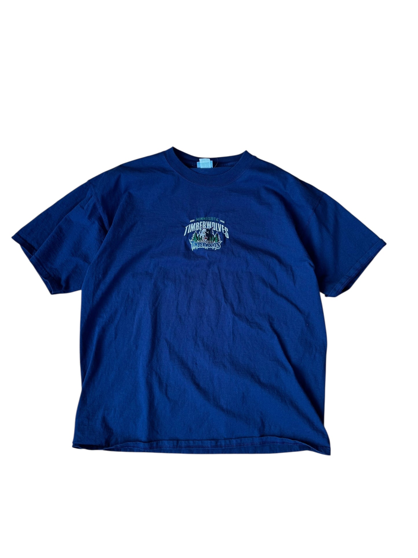 VINTAGE NBA MINNESOTA TIMBERWOLVES EMB. LOGO TEE (XL)