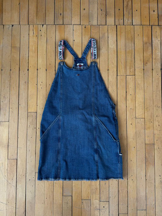 NWT VINTAGE TOMMY HILFIGER OVERALL DRESS (L)
