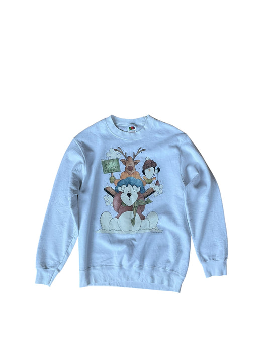 VINTAGE LET IT SNOW ANIMAL CREW (S)