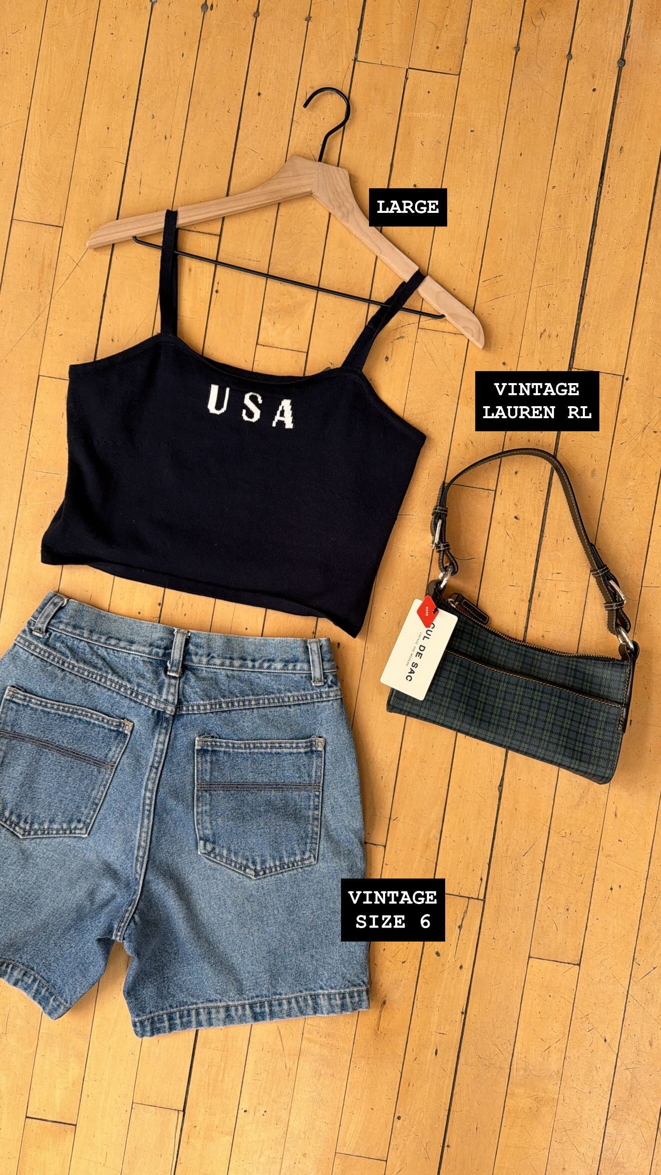 VINTAGE CHEROKEE DENIM SHORTS (6)