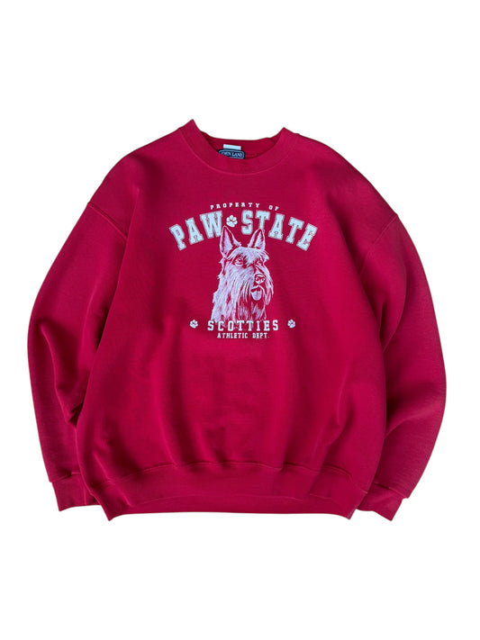 VINTAGE OPEN LANE PAW STATE CREWNECK (M\L)