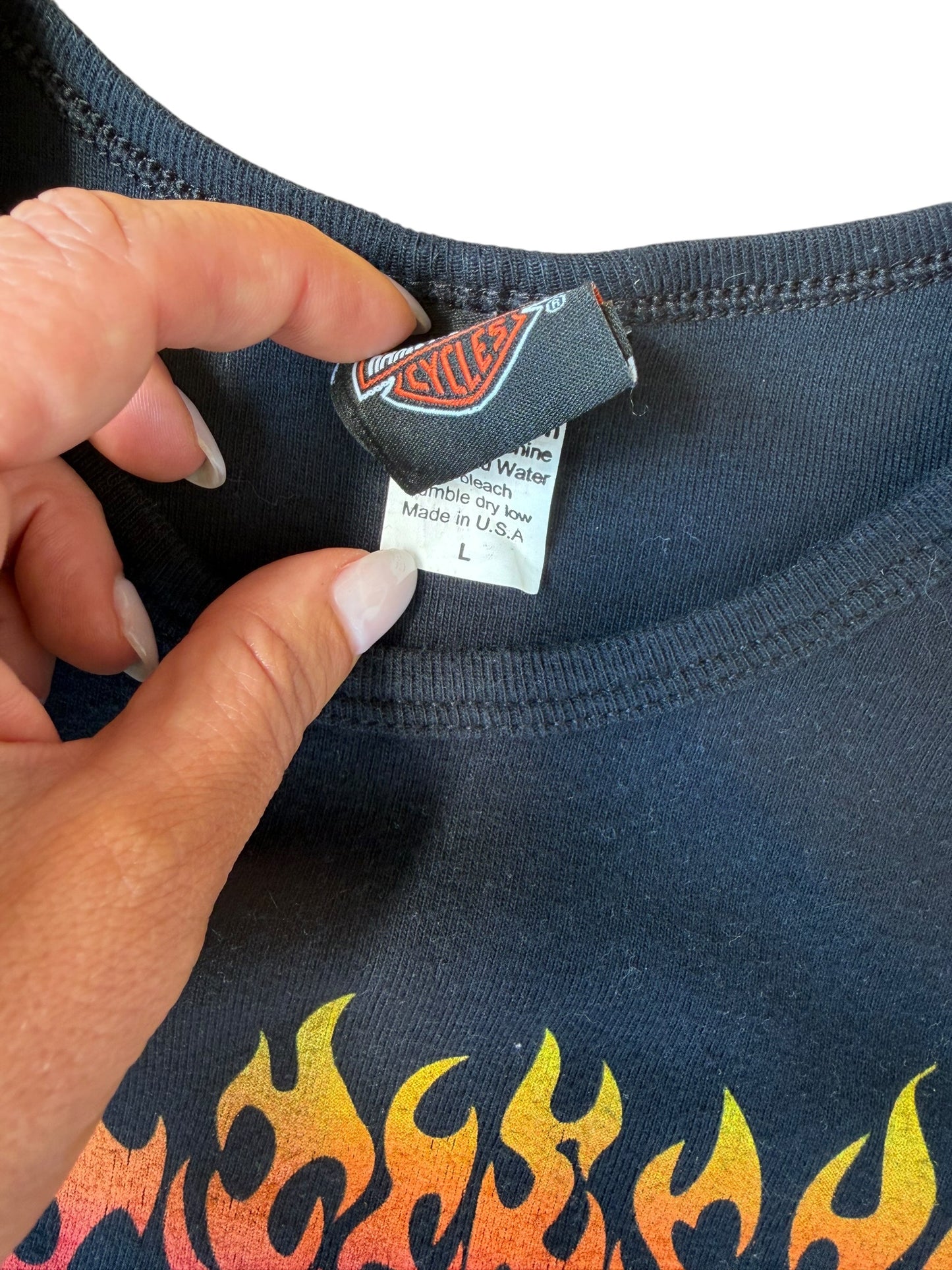2005 HARLEY DAVIDSON FLAME FRONT TANK (L)