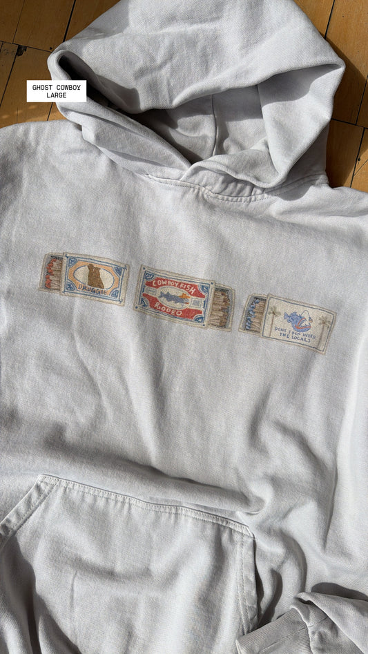 GHOST COWBOY MATCHBOX HOODIE (L) - MSRP $75