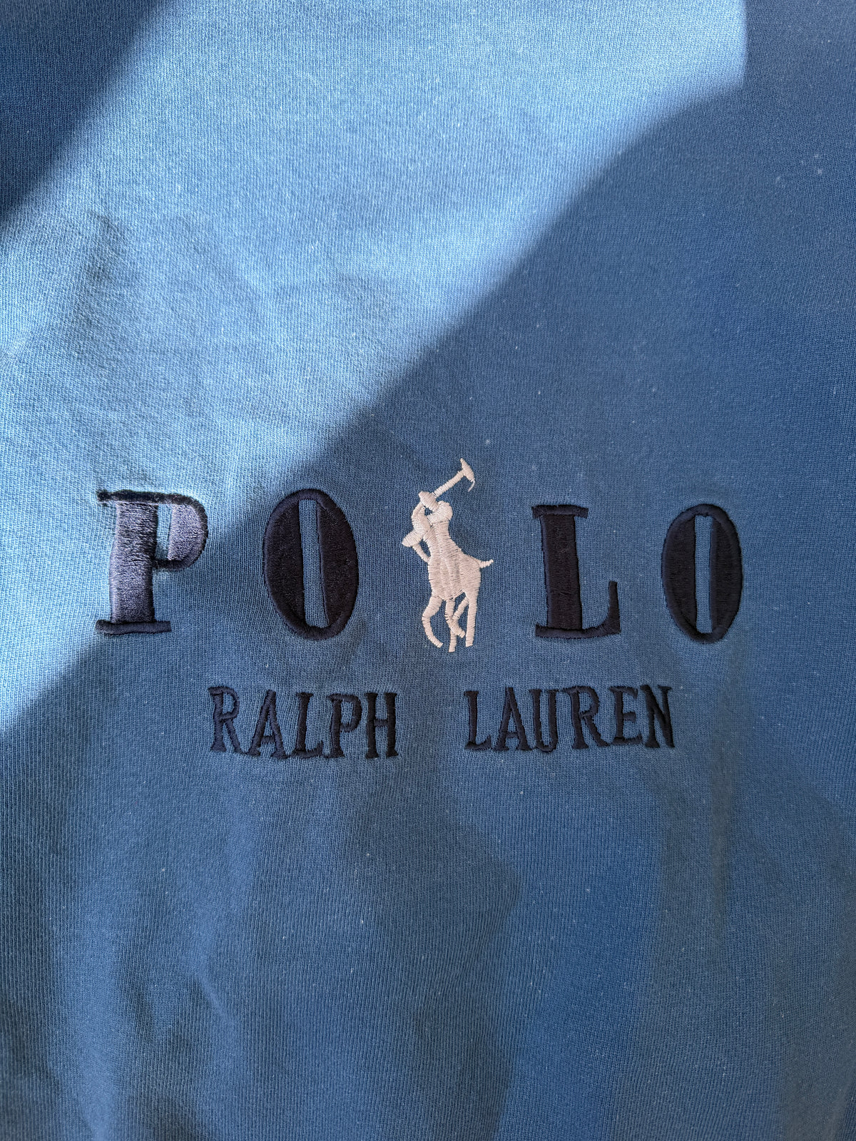 VINTAGE POLO BLUE CREWNECK (M/L)