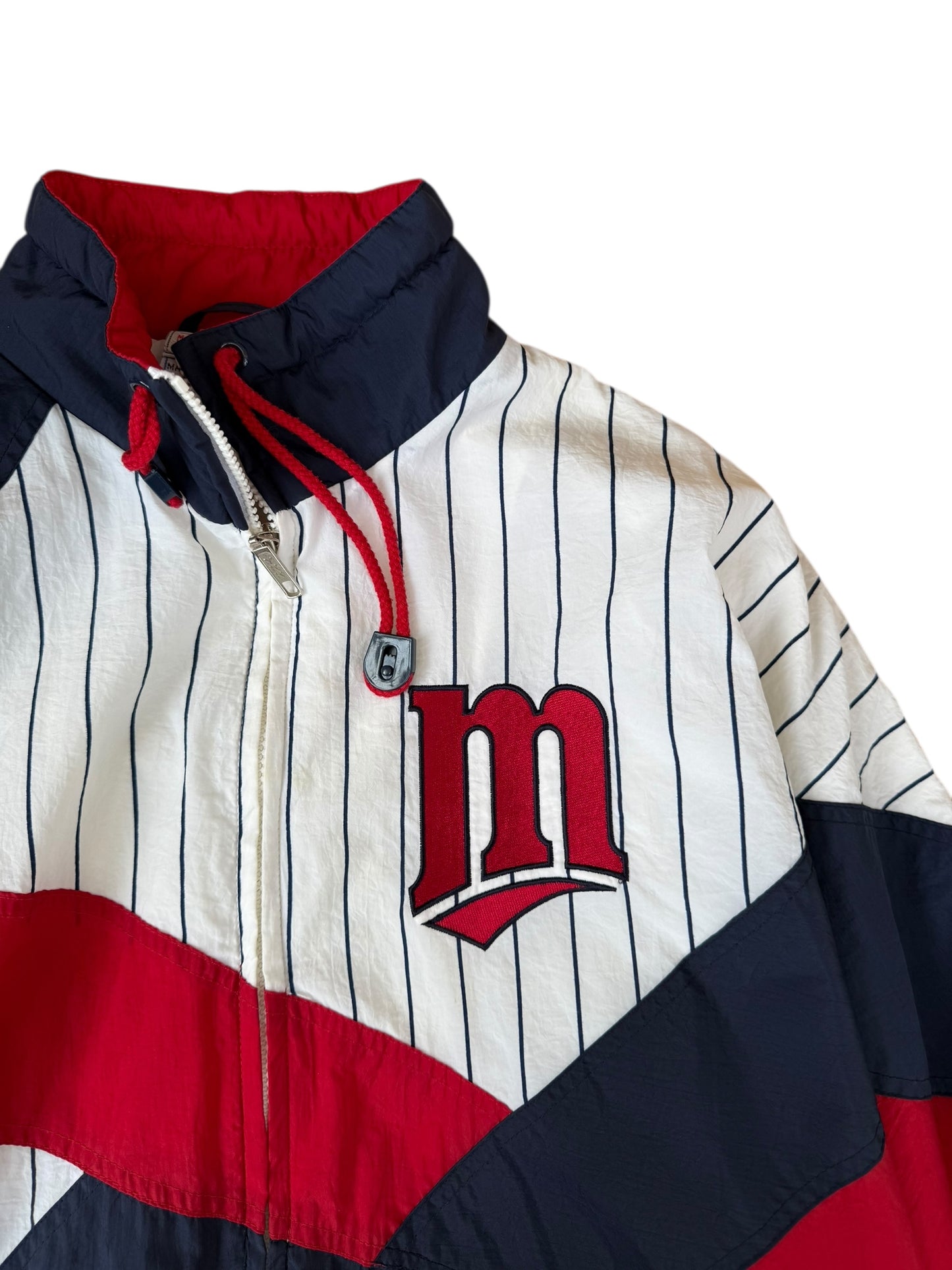 90'S MINNESOTA COLORBLOCK TWINS JACKET (L)