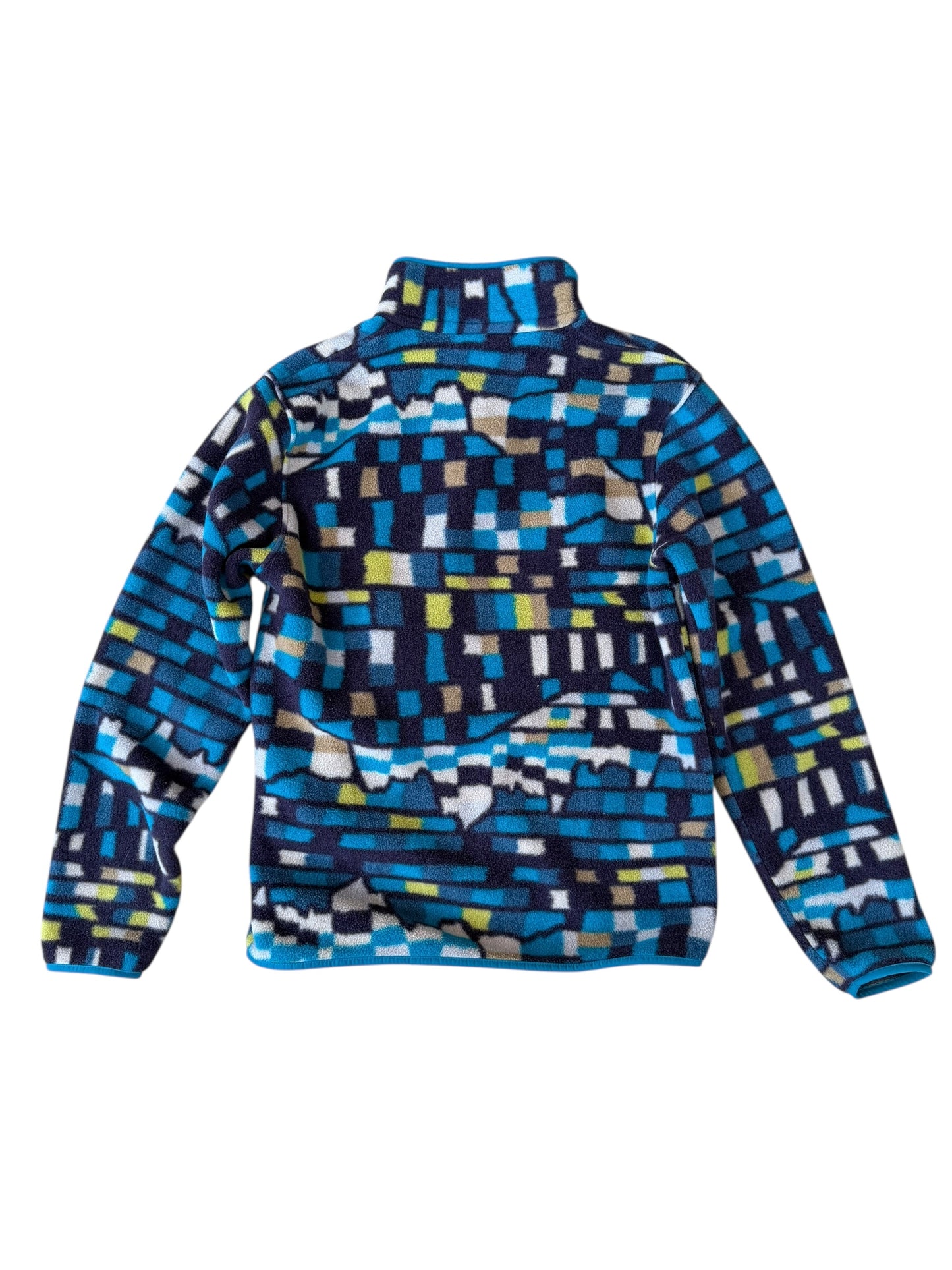 PATAGONIA BELAY BLUE PATTERNED SYNCHILLA (S)