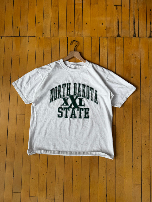 VINTAGE MADE IN USA NDSU XXL TEE (L)