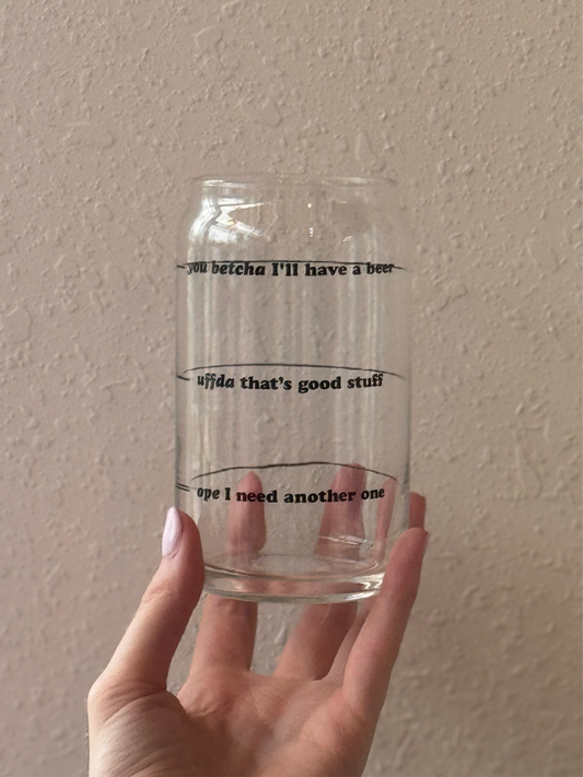 ANOTHER BEER CAN GLASS