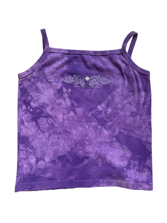 VINTAGE HARLEY DAVIDSON PURPLE TIE DYE TANK (XXL)