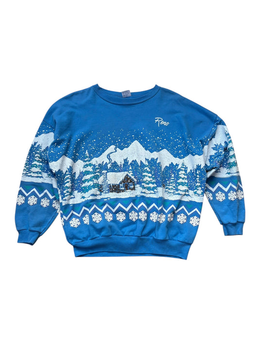 VINTAGE RENO SNOW SCENE CREW (OS)