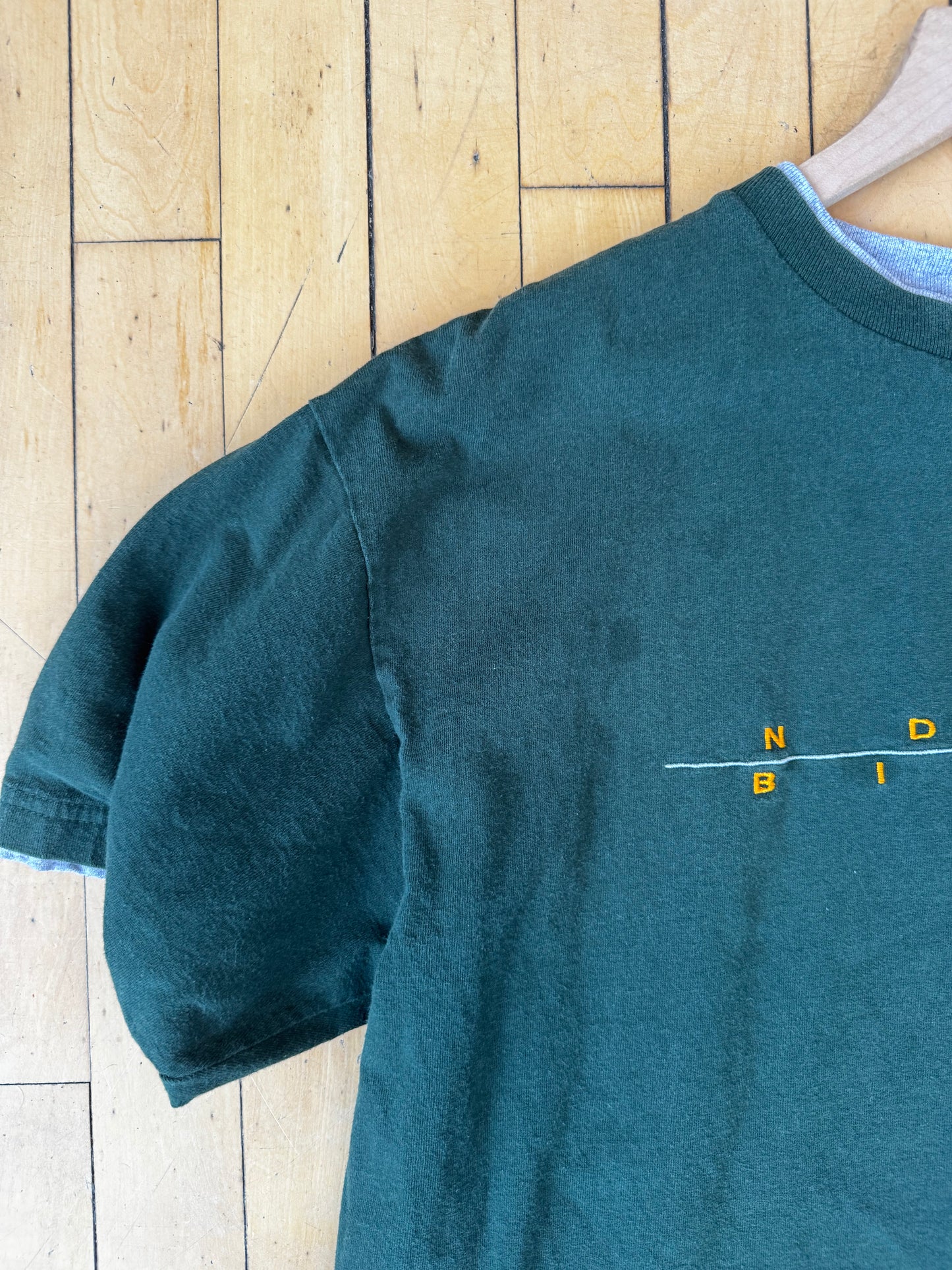 VINTAGE DOUBLE LAYER NDSU BION EMBROIDERED SPELLOUT TEE (XL)