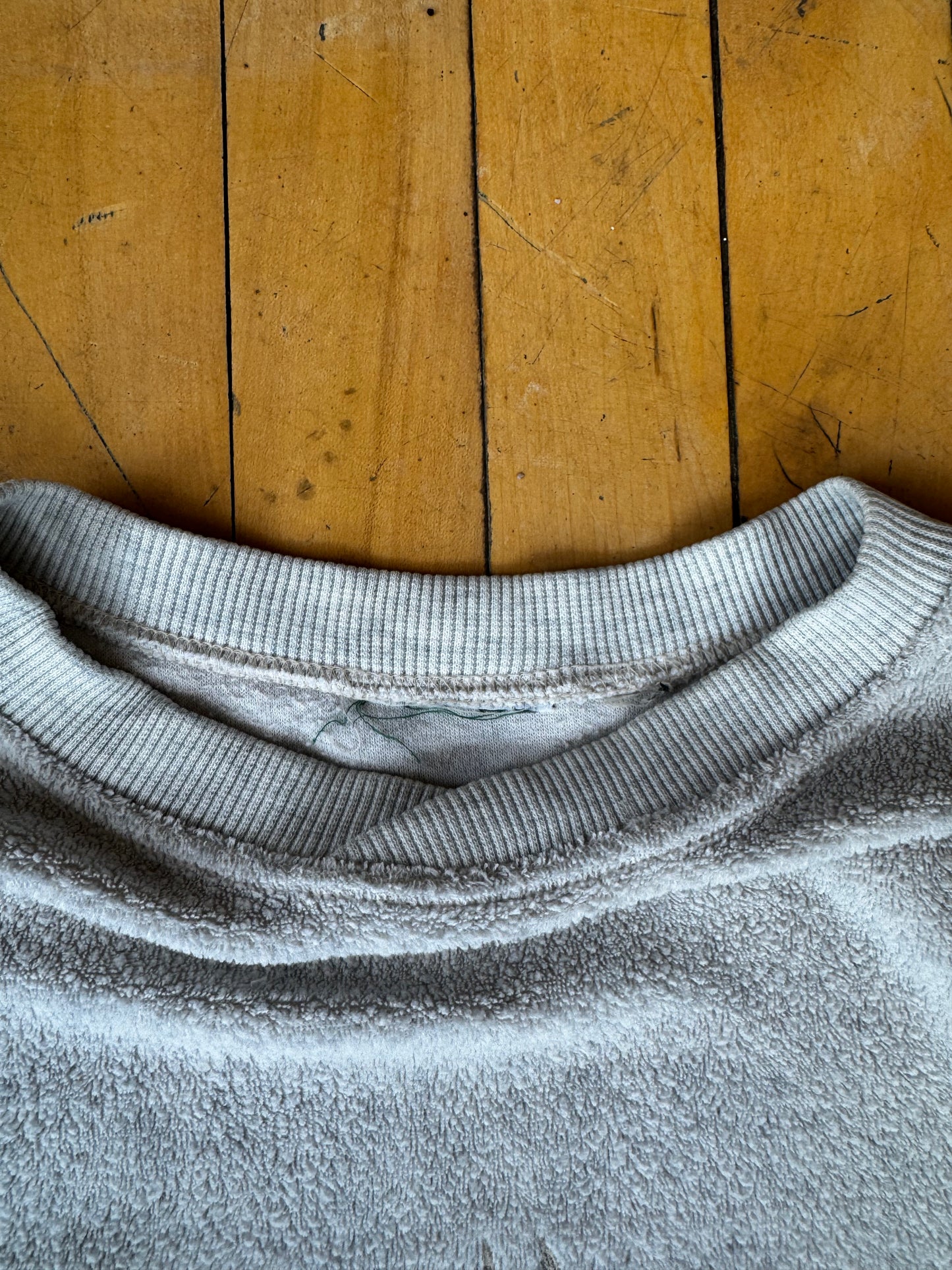 VINTAGE TEXTURED TONAL DEER EMB. CREW (L/XL)