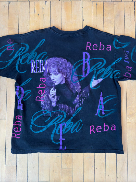 1995 VINTAGE REBA AOP TOUR TEE (L)