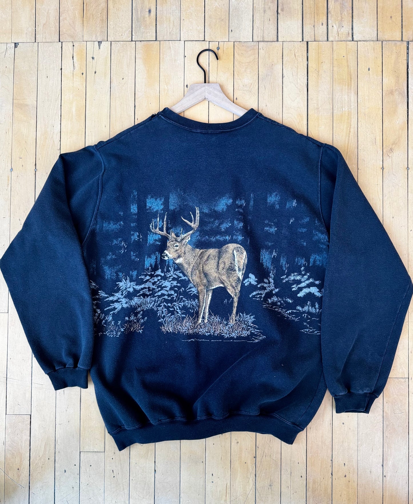 1991 VINTAGE DEER GRAPHIC CREW (XL)