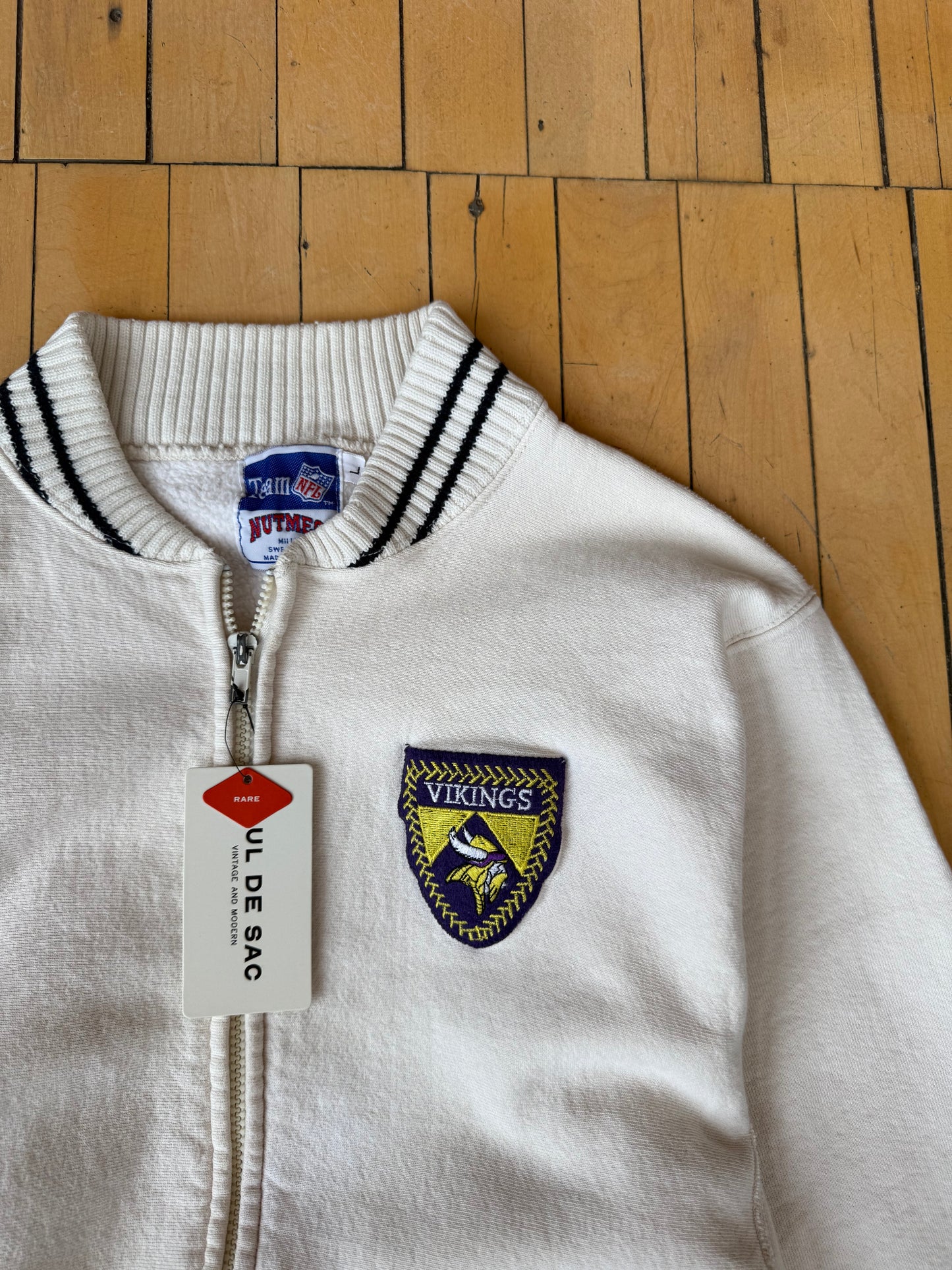VINTAGE VIKINGS ZIP UP SWEATJACKET (L)