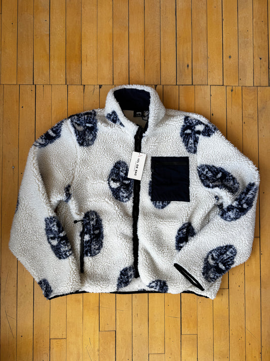 STUSSY MASK FLEECE JACKET (XL)