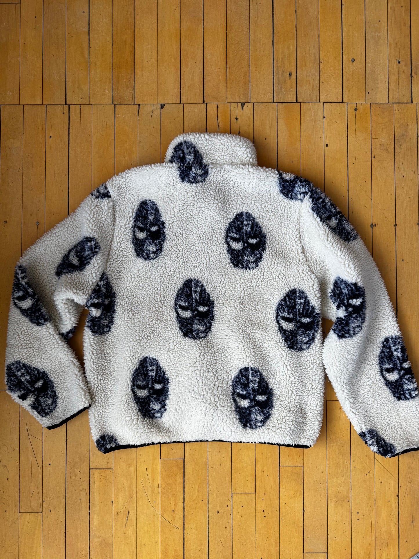 STUSSY MASK FLEECE JACKET (XL)
