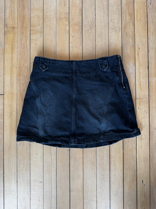FREE PEOPLE DENIM MINI SKIRT (28)